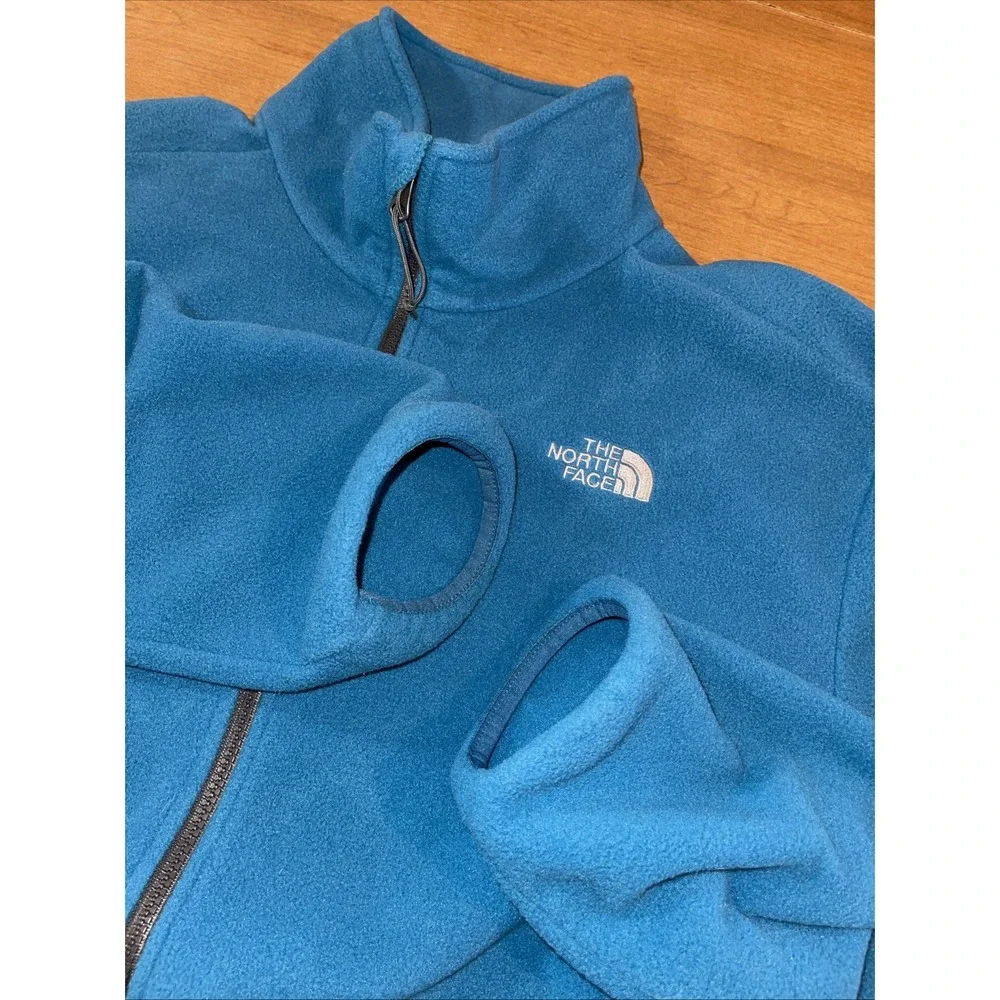 The North Face Fleece Jacket Men XL Aqua Teal